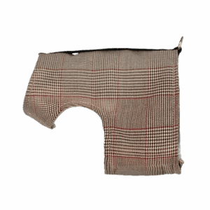 Classic Brown Plaid Dog Harness Wrap