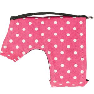 Pink Polka Dot Dog Harness Wrap