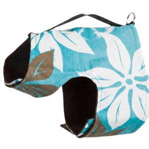 Brown Hawaiian Dog Harness Wrap