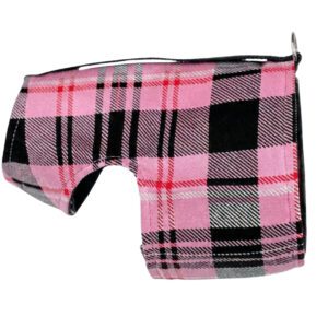 Flamingo Plaid Wrap Dog Harness