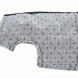 Denim Dots Dog Harness Wraps