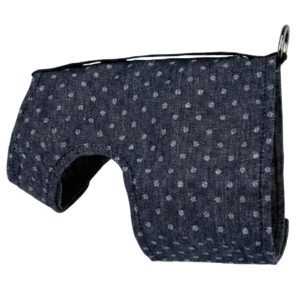 Dotted Slate Wrap Adjustable Dog Harness