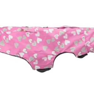 Tech Pink Heart Dog Coat