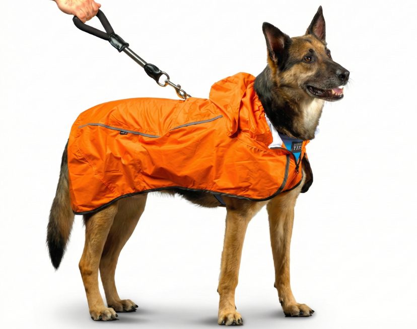 Dog Walking Gear waterproof coat and harness setup for outdoor walks