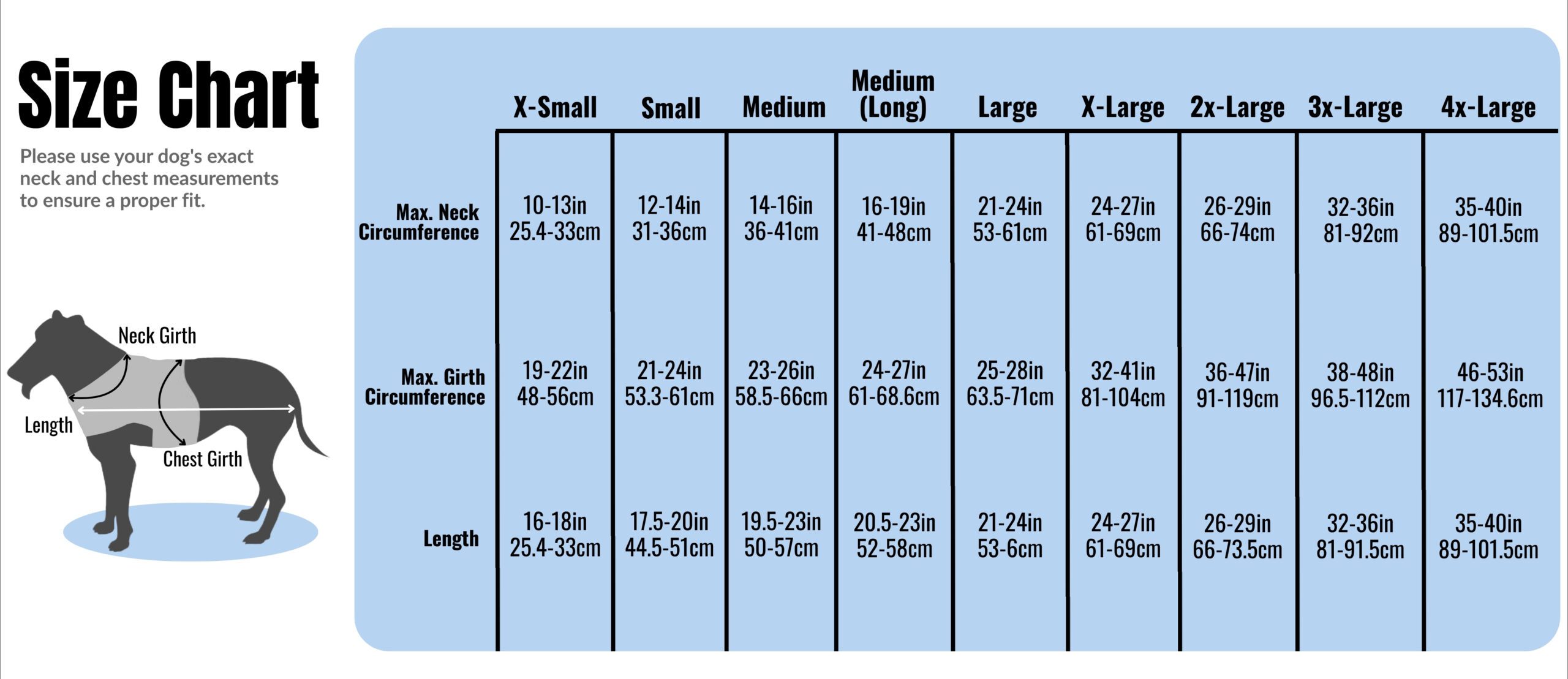 Tru-Fit® Hooded Dog Rain Coat for Small to Medium Dogs 5 Tru-Fit Hooded dog rain coat size chart