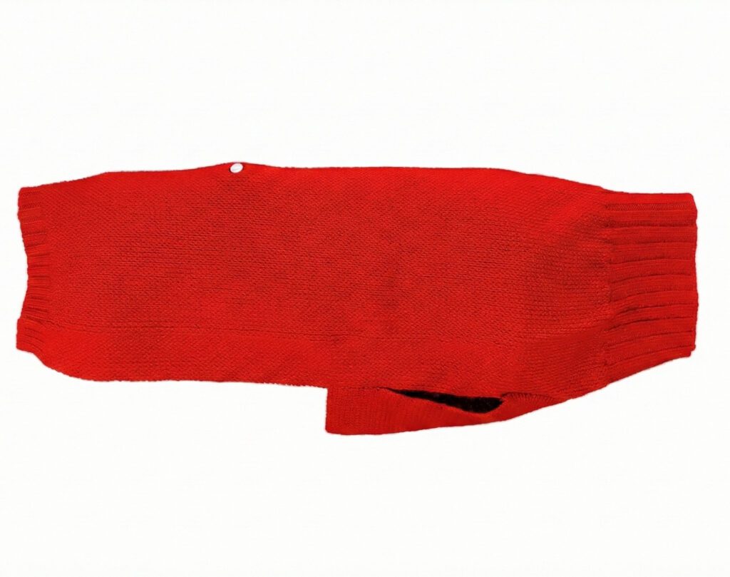 Cashmere Blend Dog Sweater - Carmine Red