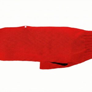 Cashmere Blend Carmine Red Dog Sweater