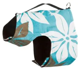Brown Hawaiian Dog Harness- Choke Free Wrap