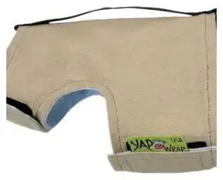 Khaki and Baby Blue Dog Harness - Classic Wrap