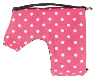 Pink Polka Dot Dog Harness – Choke Free Wrap