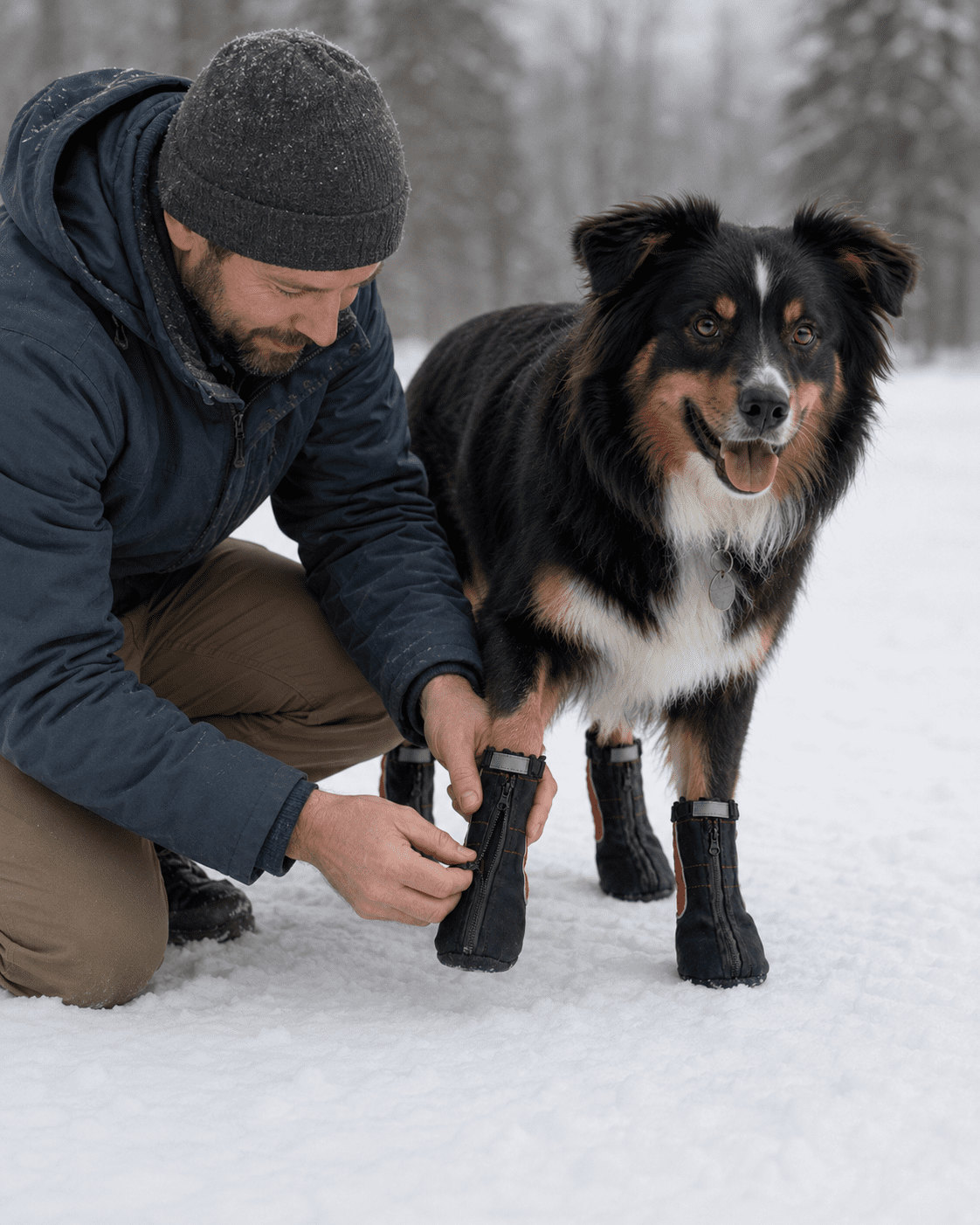 Waterproof dog boots engineering features adaptive fit and secure closure YAP USA