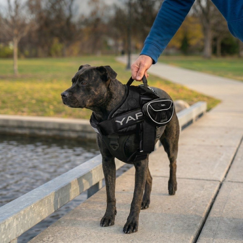 dog harness and leash set for hiking rugged adventures YAP USA outdoor