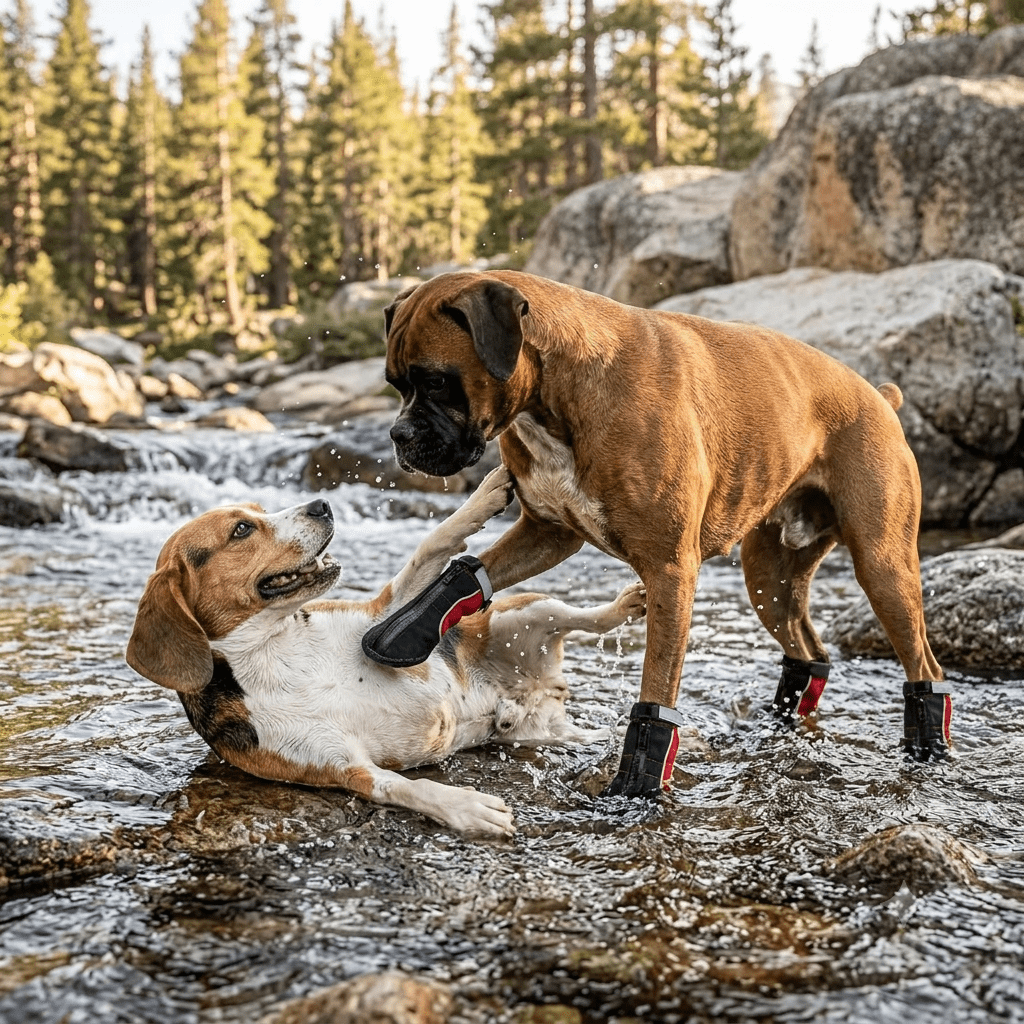 Healthy dog paws supported by Dog Boots and good paw care YAP USA