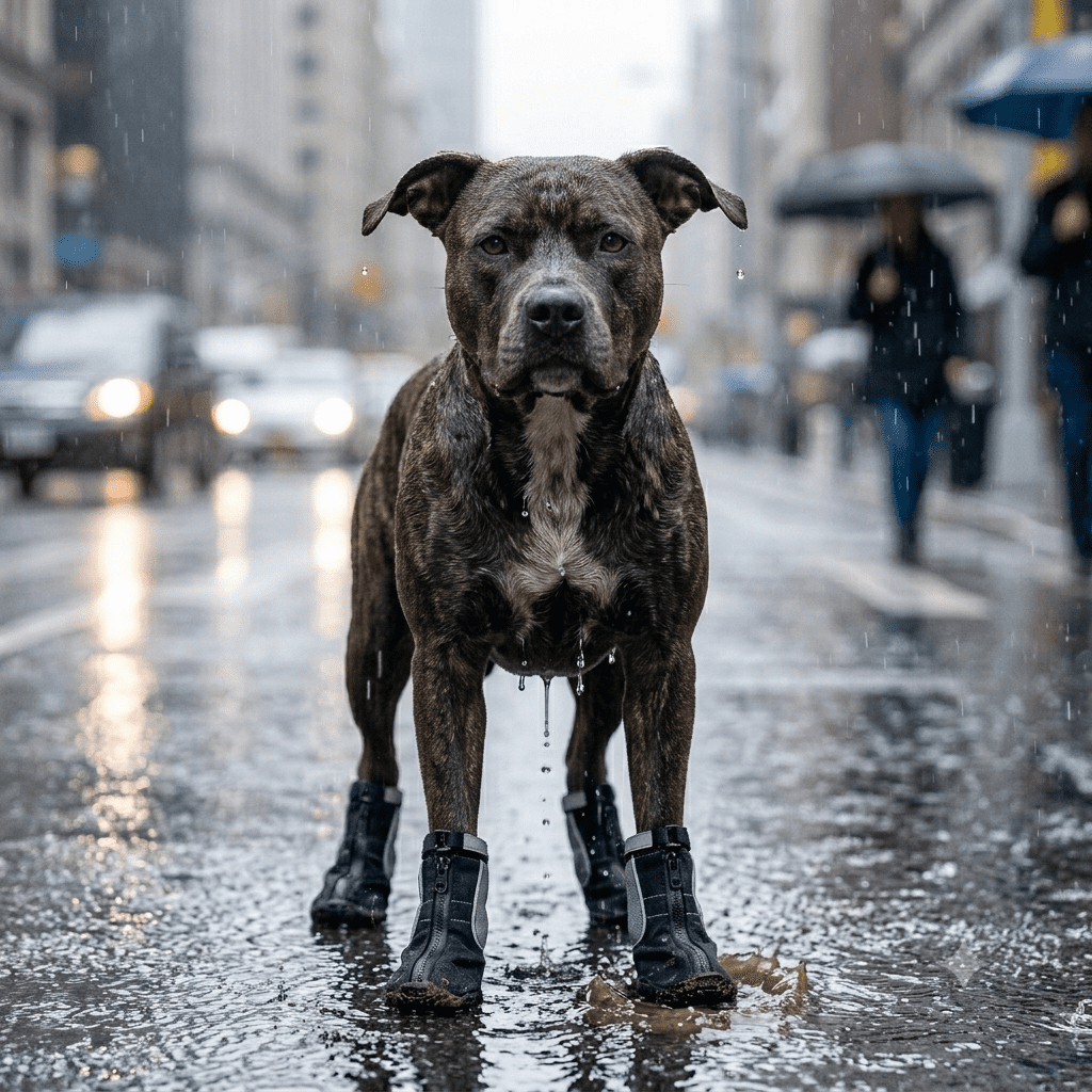 Waterproof Dog Boots keeping paws dry in rain and snow YAP USA