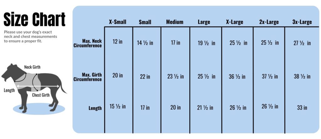 Santa Dog Coat – Velveteen Coat for All Breeds 10 Santa Dog Coat size chart - dog coat sizing guide