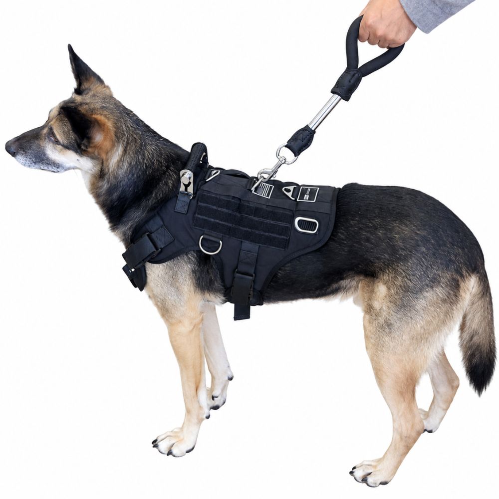No Pull Dog Harness: How to Stop the Pull Without Choking Your Dog 5 K9i TactiKal no pull dog harness on a German Shepherd for working breeds