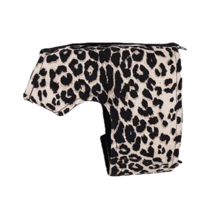 Classic Leopard Black Dog Harness Wrap